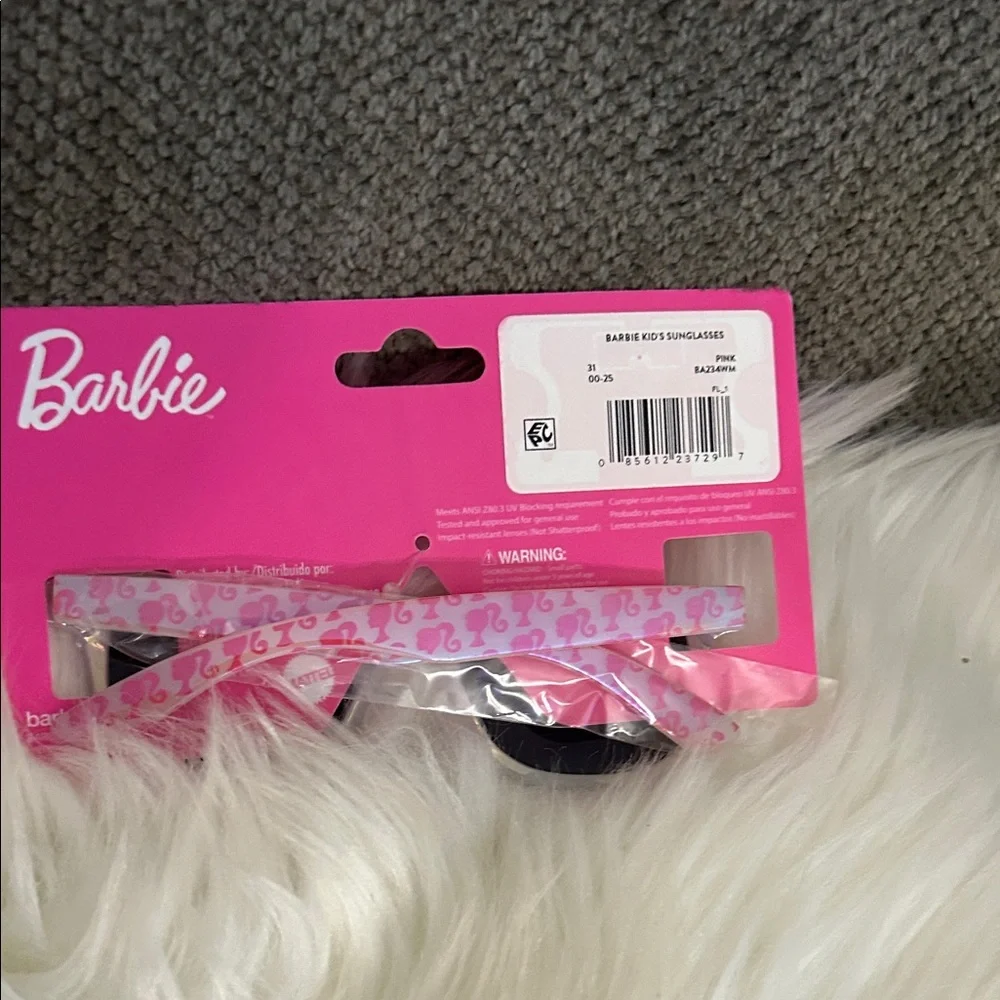 Mattel Barbie Kids Sunglasses - White and Pink